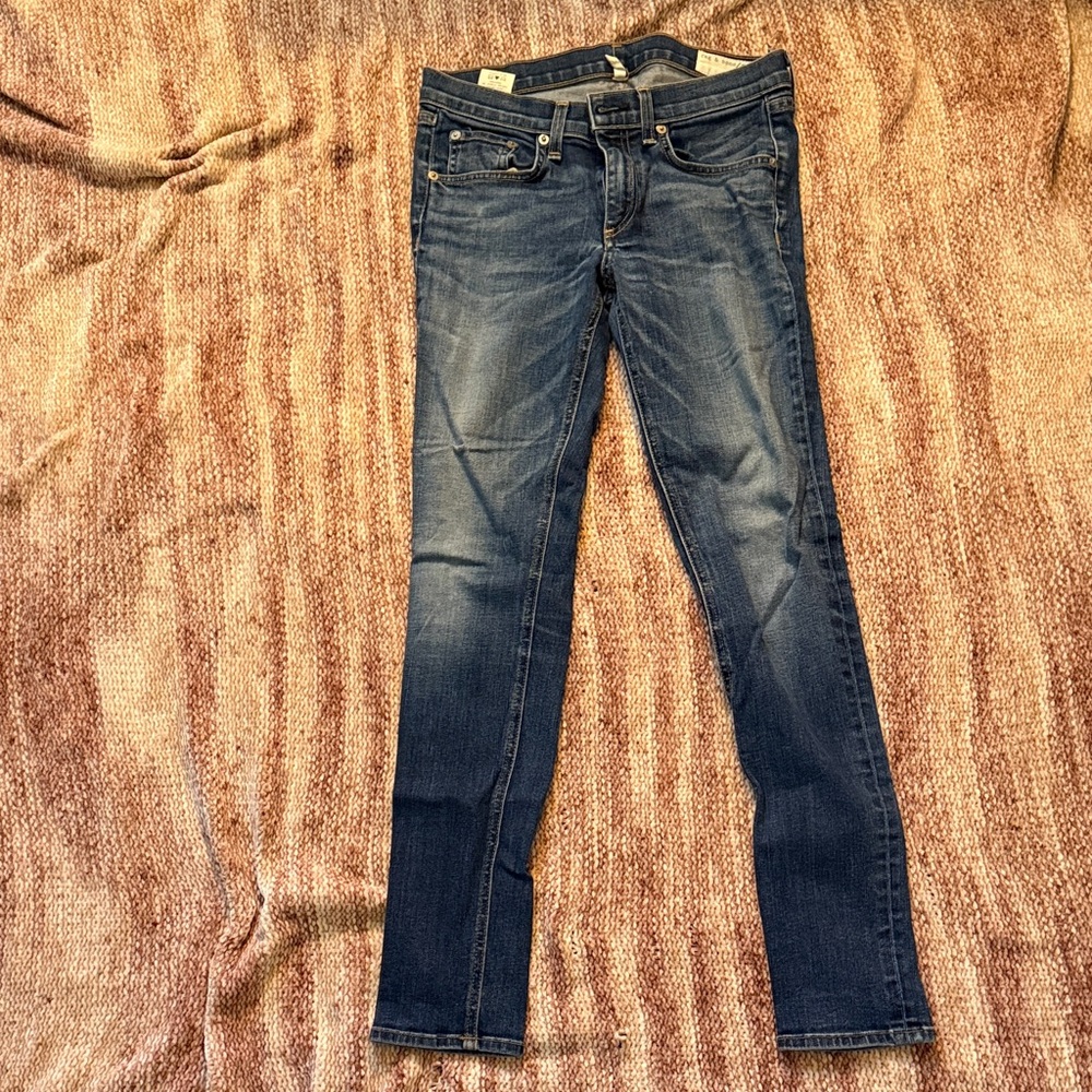 rag & bone Dark Blue Skinny Jeans